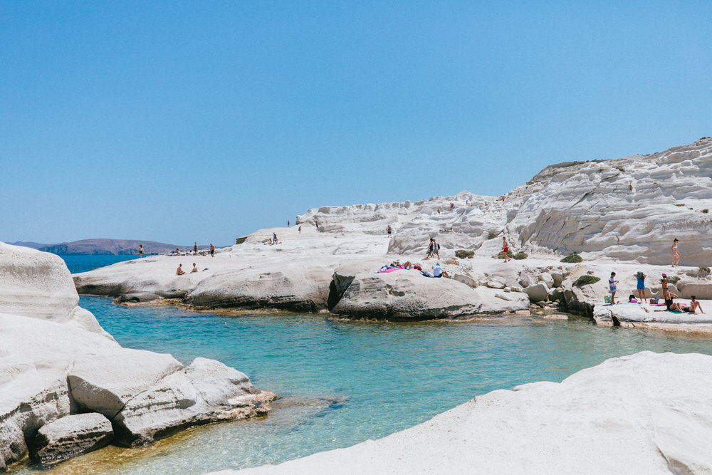 what to do in milos greece sarakiniko beach