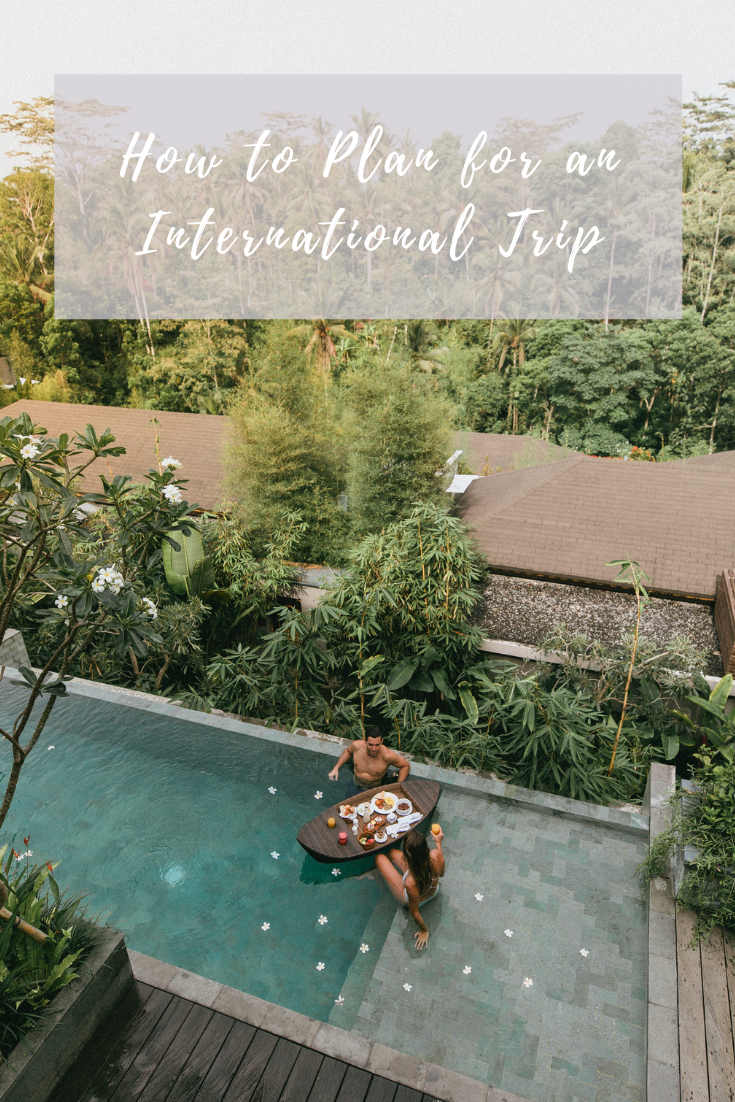 how to plan for an international trip