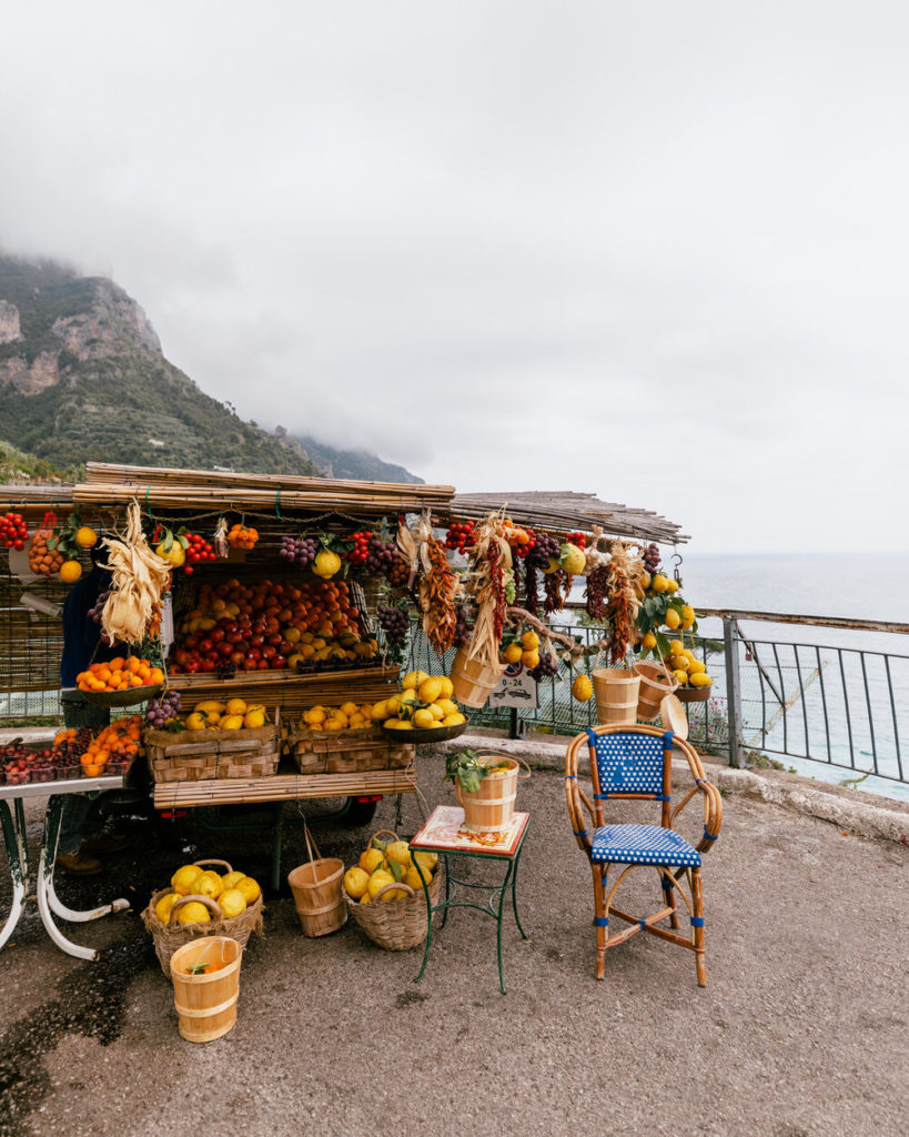 famous fruit stand italy