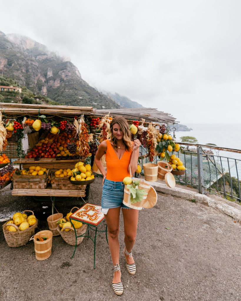 famous fruit stand italy