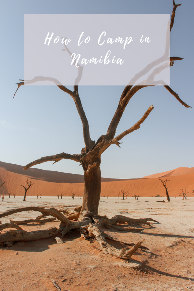 how to camp in namibia pin